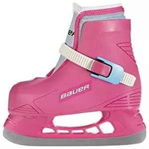 Toddler Girls (sz 8/9) ice skates with blade covers.